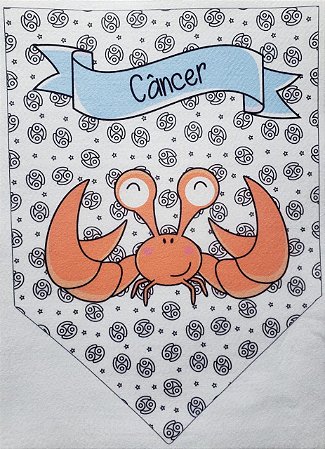Flamula Signo com desenho Câncer