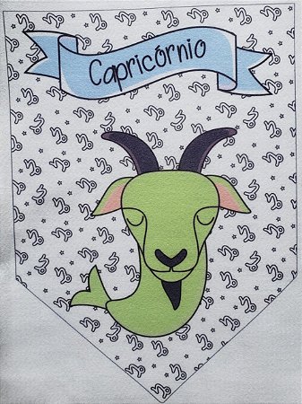 Flamula Signo com desenho Capricórnio