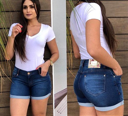 bermuda jeans feminina 42