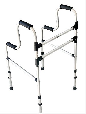 Andador Fixo 2 Barras 130kg Duplo Punho Natural - Sequencial