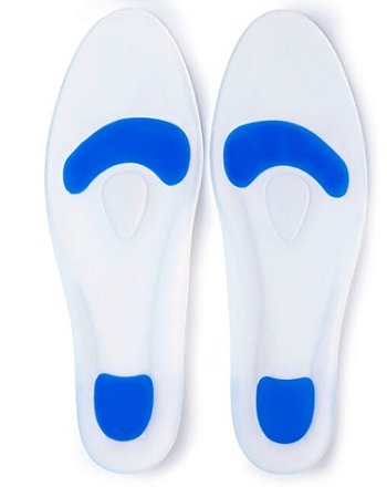 Palmilha de Silicone com Arco Brando e Piloto e  Ponto Azul  - Hidrolight REF FT03