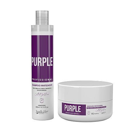 Kit Matizador Profissional Purple Semélle Hair (Elimine os tons amarelados dos cabelos)
