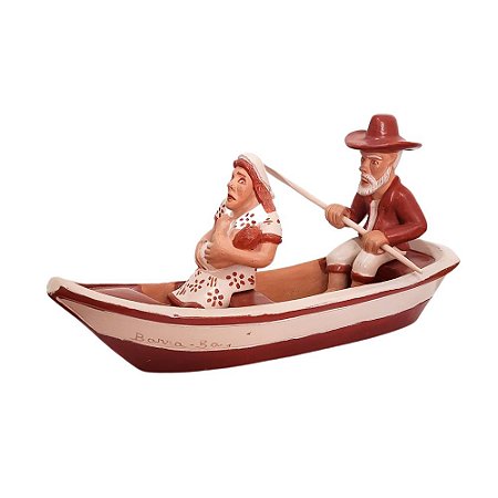 Barco com Pescador mod.1