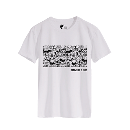 CAMISETA - SKULLS AND FLOWERS