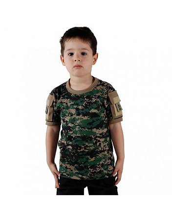 Camiseta Infantil Ranger Camuflada Digital Marpat | Bélica