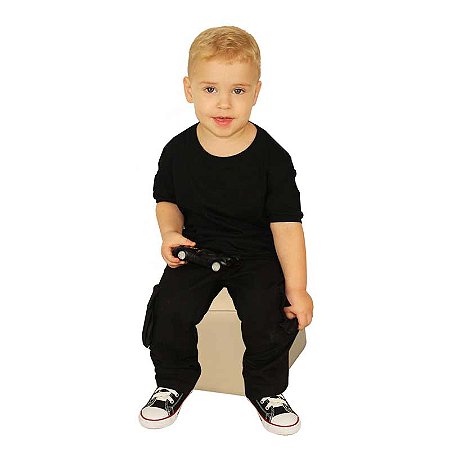 Camiseta Infantil Legacy Preta | Treme Terra