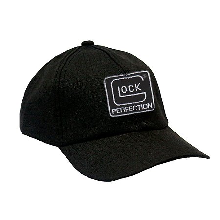 Boné Militar Rip Stop com Patch Aplicado Glock Perfection | Preta - Atack