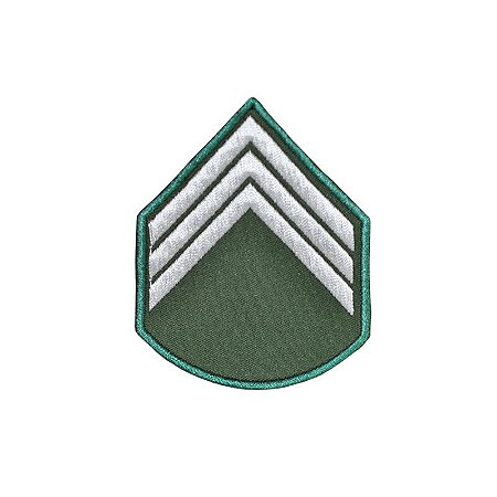 Divisa Bordada 3° Sargento Verde