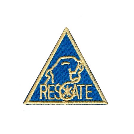 Patch Bordado Resgate com Fecho de Contato