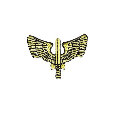 Patch Bordado Sabre Alado FAB com Fecho de Contato