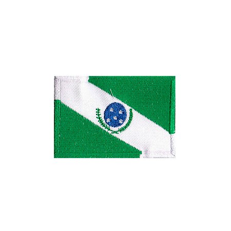 Patch Bordado com Fecho de Contato Bandeira Paraná