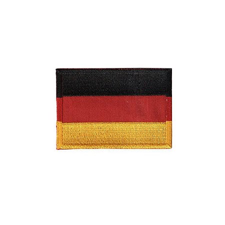 Patch Bordado Bandeira da Alemanha com Fecho de Contato