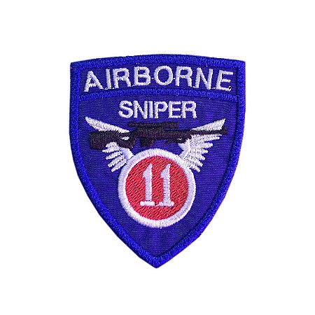 Patch Bordado Airborne Sniper com Fecho de Contato