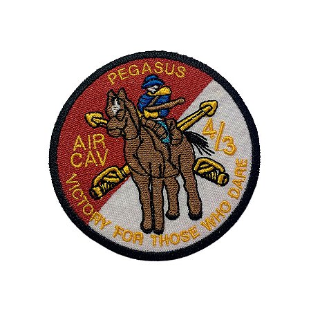 Patch Bordado Pegasus com Fecho de Contato