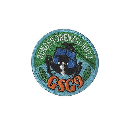 Patch Bordado GSG9 com Fecho de Contato