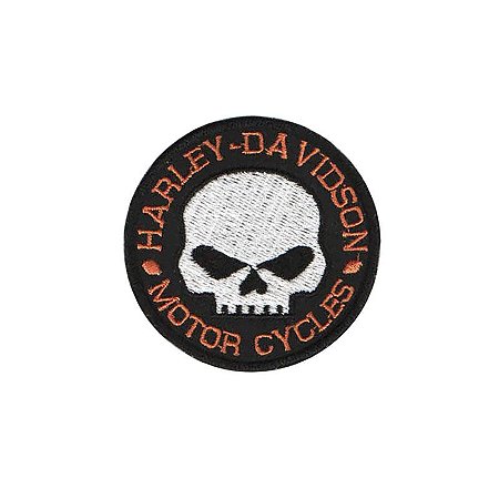 Patch Bordado Harley Davidson com Fecho de Contato