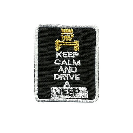 Patch Bordado Drive Jeep com Fecho de Contato