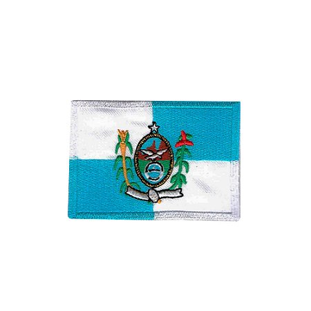 Bordado Termocolante Bandeira do Rio de Janeiro