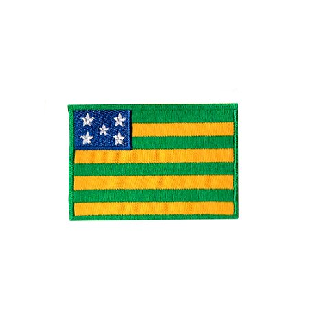 Bordado Termocolante Bandeira Goiás