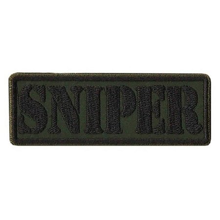 Bordado Termocolante Sniper Verde