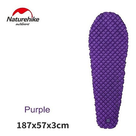 Isolante Inflável Ultralight Mummy Naturehike - Roxo