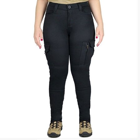 Calça Tática Feminina Fem-Tac Bélica - Preta