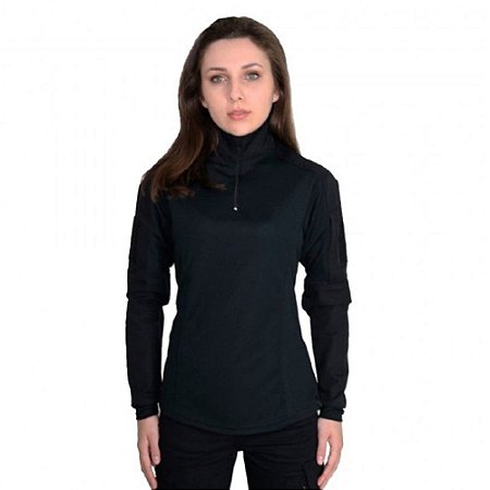 Combat Shirt Feminina Bélica - Preto