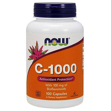 Vitamina C Now Foods + Probióticos 1000 mg