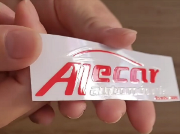 ETIQUETA AUTOMOTIVA EM DTF COM VERNIZ UV - FOLHA 30 X 40 cm