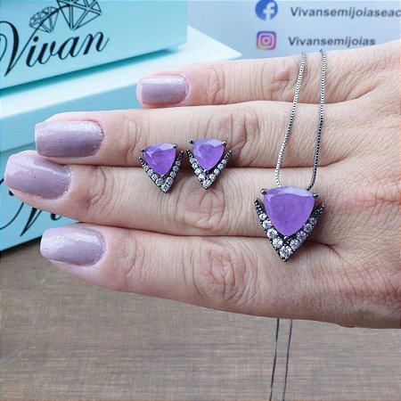 Conjunto triangular Ultra Violeta Fusion Premium