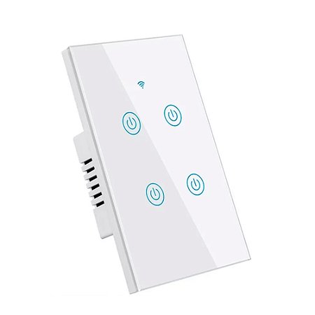 Interruptor Inteligente Wireless com 4 Botões ALPHA-100-4 - Aitek