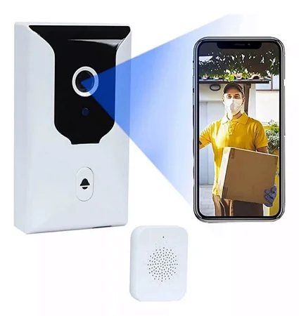 Campainha Inteligente com Câmera sem Fio X18 - Altomex