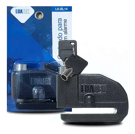 Cadeado Trava Disco Moto Bike Com Alarme Sirene Anti Furto