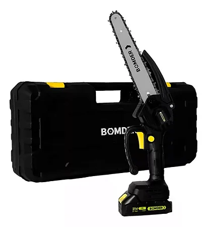 Mini Motoserra Portátil Recarregável 21V BOM-9103