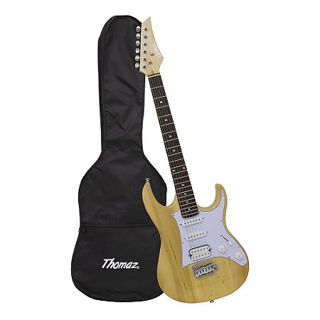 Kit Guitarra Elétrica TEG 310 Natural com Capa Thomaz