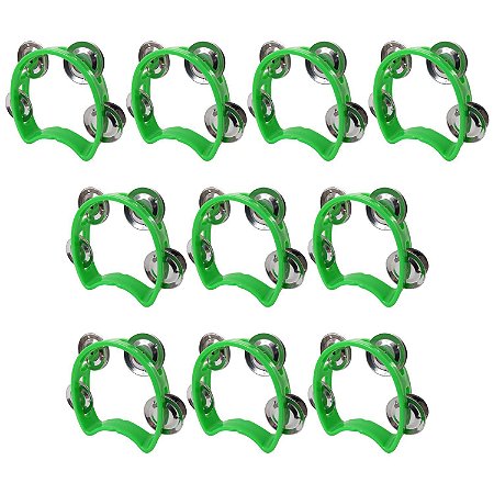 Kit 10 Pandeiros Meia Lua Infantil Verde New York