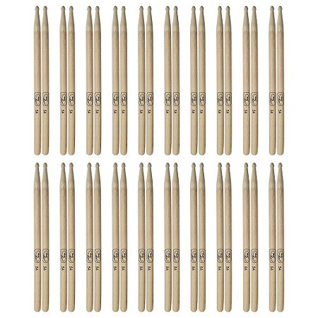 Kit com 100 Pares Baquetas para Bateria Hickory 5A New York