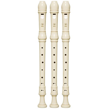 Kit 3 Flautas Doce Contralto Barroca Em F YRA-28BIII Yamaha