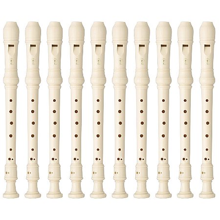 Kit 15 Flautas Doce Soprano Germânica Em C YRS-23 Yamaha