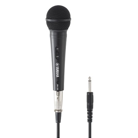 Microfone Dinâmico Unidirecional DM105 Preto com Cabo Yamaha