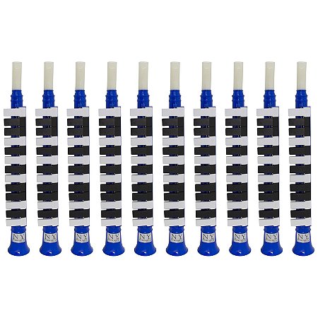 Kit 50 Escaletas Melódica 13 Teclas Azul New York