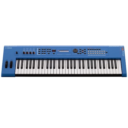 Teclado Sintetizador 61 Teclas MX 61 BU Azul com Fonte Yamaha