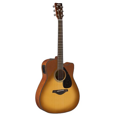 Violão Folk Elétrico FGX 800C Aço Sunburst SB Yamaha