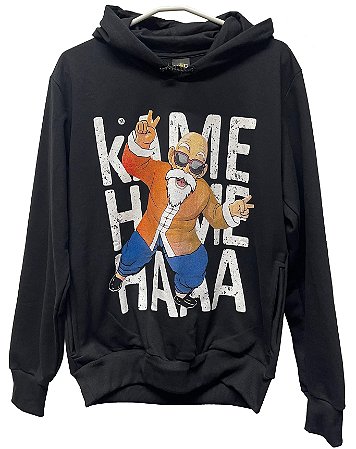 Blusa Moletom com Capuz Dragonball Kamehameha