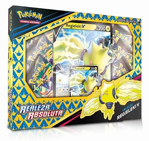 Card Pokémon Box Realeza Absoluta Regieleki V