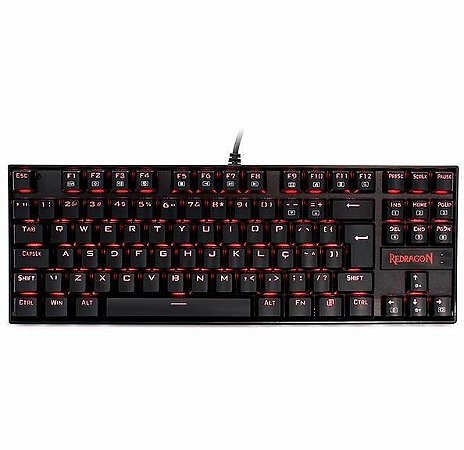 Teclado Mecânico Redragon Kumara Single Color Switch Vermelho