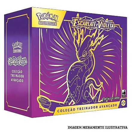 Card Pokémon Box Treinador Avançado Escarlate e Violeta Miraidon