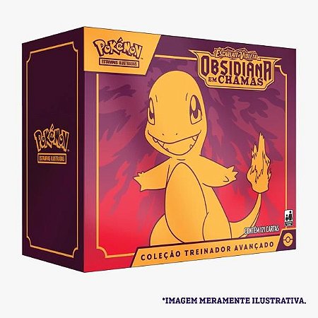 Card Pokémon Box Treinador Avançado Obsidiana em Chamas