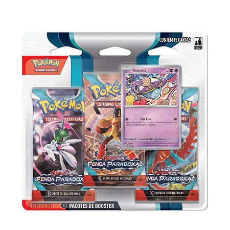 Card Pokémon Blister Triplo EV4 Sinistea