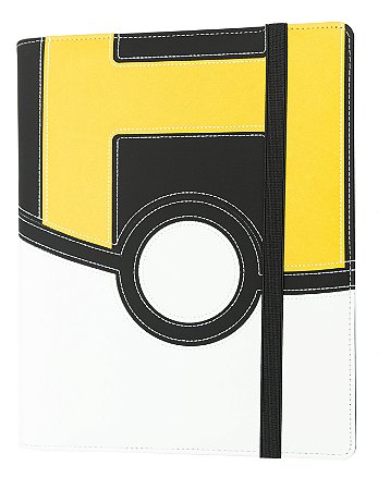Fichário Pokémon com Elástico e 20 Folhas - Pokebola Ultra